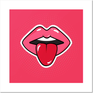 Pop-Art lips Posters and Art